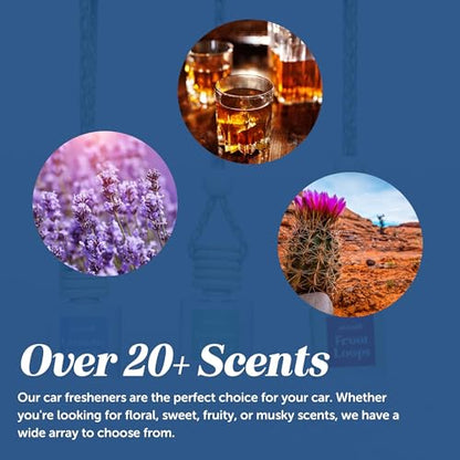 CANDECraftCo 2 Pack Hanging Car Air Freshener Diffuser for Essential Oils
