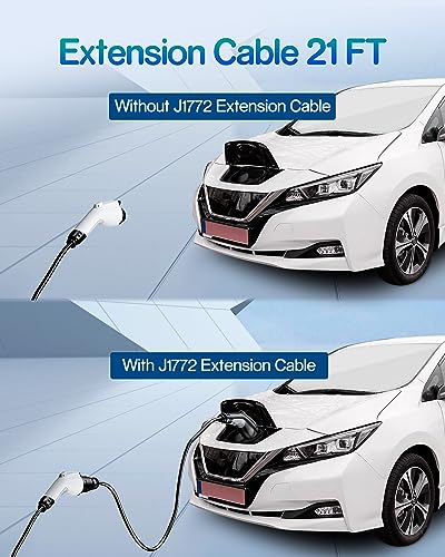 J1772 EV Charger Extension Cable (40Amp-21FT)