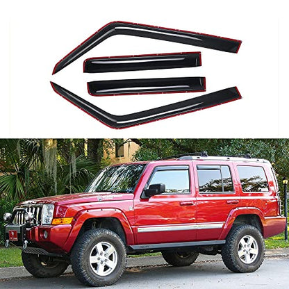 Window Visors Rain Guards for 2006 (06-10 Commander(In-Channel))