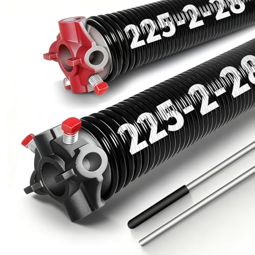 Pair of 2" Garage Door Torsion Springs 0.225X2"X28" (0.225X2"X28")
