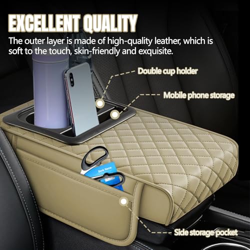 Car Center Console Cover (Beige)