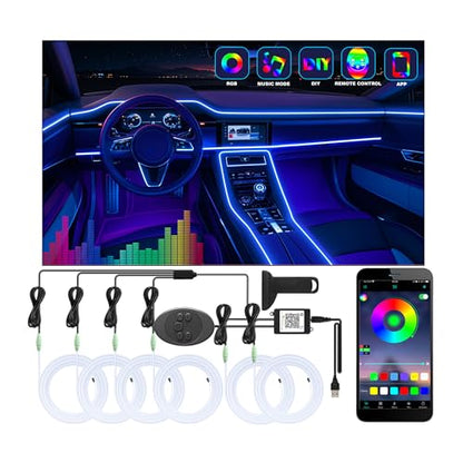 6 in 1 Car Led Strip Lights with App Control (6 in 1)