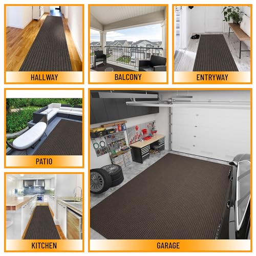 3x4 Indoor Outdoor Door Mat (Brown / 2'7" x 4' (Mat))