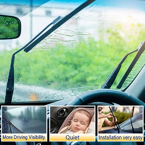 3 Wipers Fits Hyundai Kona 2018 (26"/16"11")