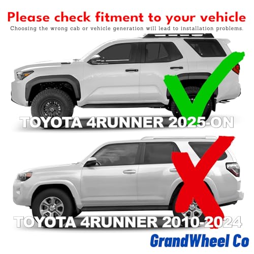 Window Deflectors Smoke Tinted in (For 4Runner 25-26)
