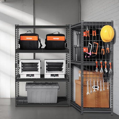 Storage Shelves (Black / 20" D x 40" W x 60" H)