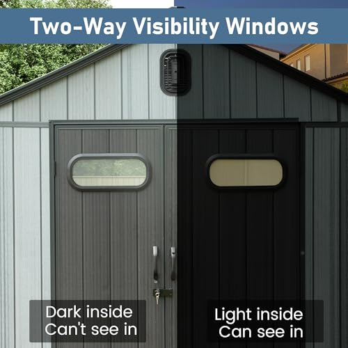 Domi 5x3 FT Resin Outdoor Storage Shed (5x3FT)