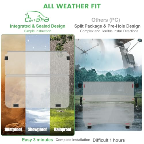 Golf Cart Foldable Windshield 3 (Clear)