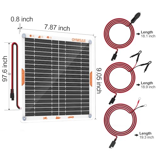 5W 12V Solar Trickle Charger Maintainer for Vehicle Batteries (5W)
