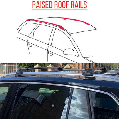 Roof Racks Cross Bars for Subaru Outback Wilderness 2024 2025 Cargo Carrier Bars Lockable Available in Black or Gray (Black)
