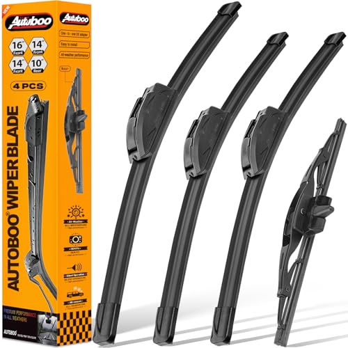 Windshield Wiper Blade Replacement for Toyota FJ Cruiser 2007 (16"+14"+14"+10")