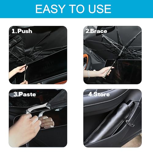 Windshield Sun Shade Umbrella (59'' x 33.4'')