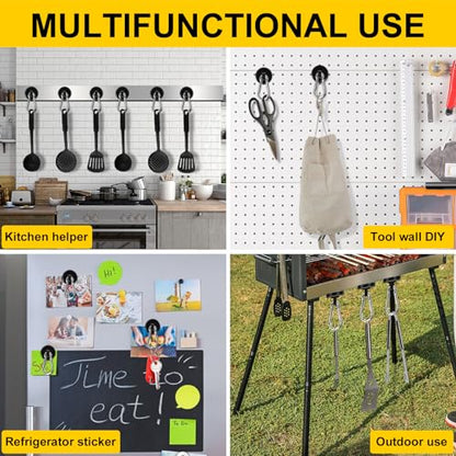 Magnetic Hooks (Black / 0.98in)
