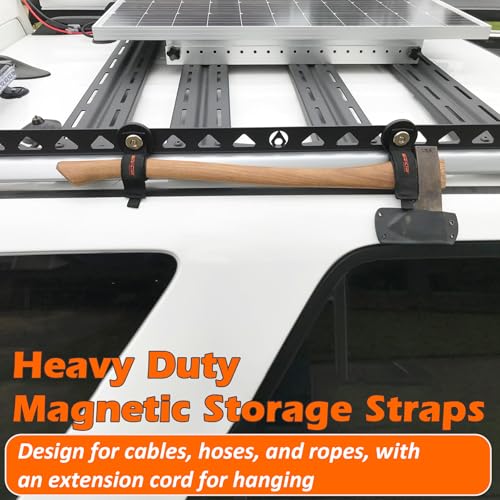 2packs Magnetic Hooks Heavy Duty (2.6in Magnet-Strape 2PCS)