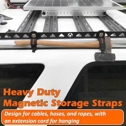 2packs Magnetic Hooks Heavy Duty (2.6in Magnet-Strape 2PCS)