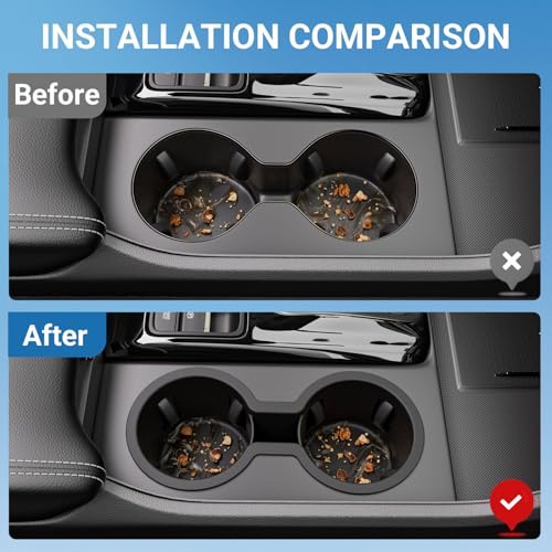 Cup Holder Compatible with 2023 (Black)