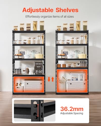 Storage Shelves (16" D x 32" W x 63" H)