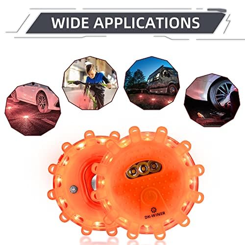 6 Pack LED Road Flares (6 Part Rechargeable)
