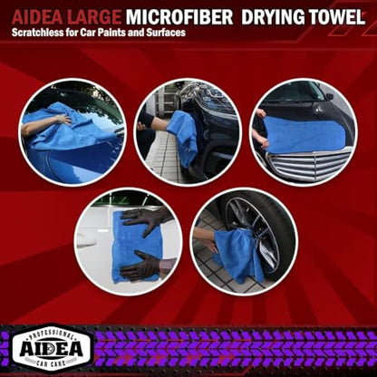 Microfiber Towels for Cars (Blue / 24inx31in)