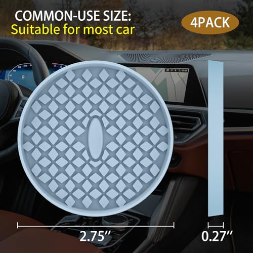Car Cup Coasters [4 Pack] Silicone Car Coasters (4 Pack-ether)