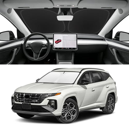 Custom Fit Windshield Sun Shade for Hyundai Tucson 2022 (for 2022-2026 Hyundai Tucson)