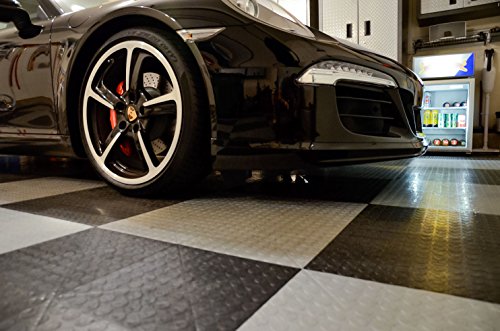 SnapLock RaceDeck Diamond 12"x12" Interlocking Garage Tiles (48 Pack / White)