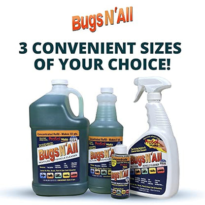 Bugs N’ All Multipurpose Car Cleaner & Degreaser (Multi-Surface Car Cleaner 32 oz)