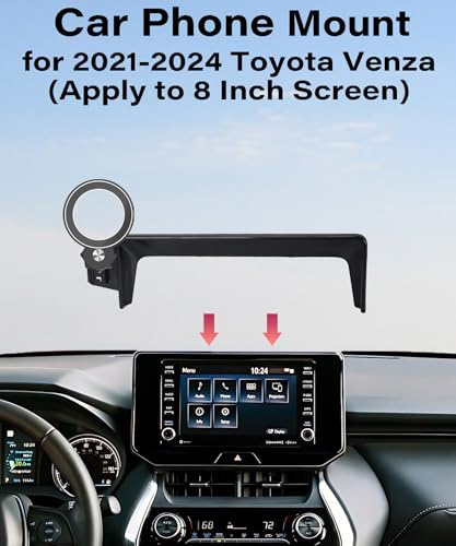Car Phone Holder for Toyota Venza 2021 2022 2023 2024 8" Screen Accessories (fit for 2021-2024 Toyota Venza (8 Inch Screen))