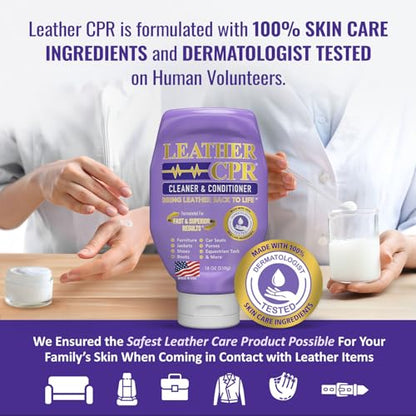 Cleaner and Conditioner 18oz. Bring Leather Back To Life on Furniture (18 Ounce (Pack of 1))