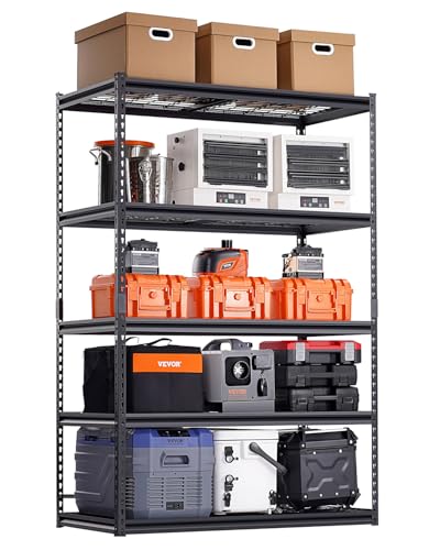 Storage Shelves (Black / 24" D x 48" W x 72" H)