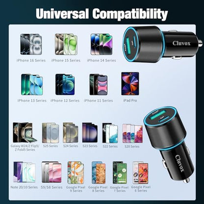 5 Pack 38W USB C Car Charger (CC003(5 Packs))