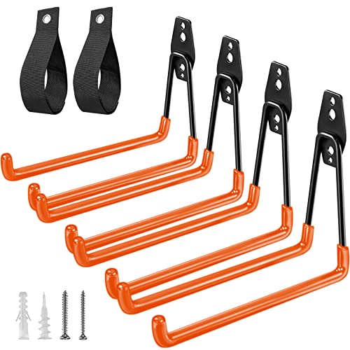 Garage Hooks Heavy Duty (7.7inch U Hook / Orange Large U Hook)