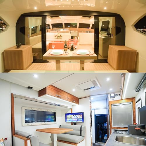 2 Pack RV Recessed LED Ceiling Lights 12V 3” (3000K 2-Pack)