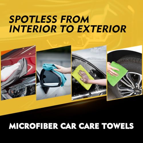 Microfiber Cleaning Cloth 6 Pack (Multicolor / 12.5 x 12.5 Inch)