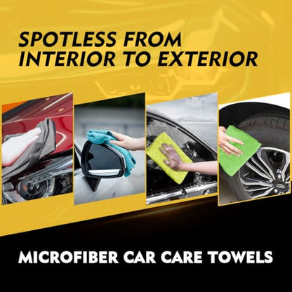 Microfiber Cleaning Cloth 6 Pack (Multicolor / 12.5 x 12.5 Inch)