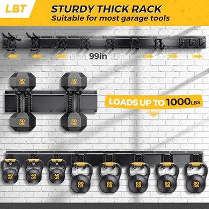 99" Garage Tool Organizer Wall Mount (99inch)