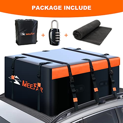 Car Roof Bag Rooftop Cargo Carrier Bag Waterproof 21 Cubic Feet roof Cargo (21 Cubic Feet)