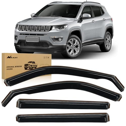 Vent Window Visors for Jeep Compass 2017 (Compass 2017-2026)