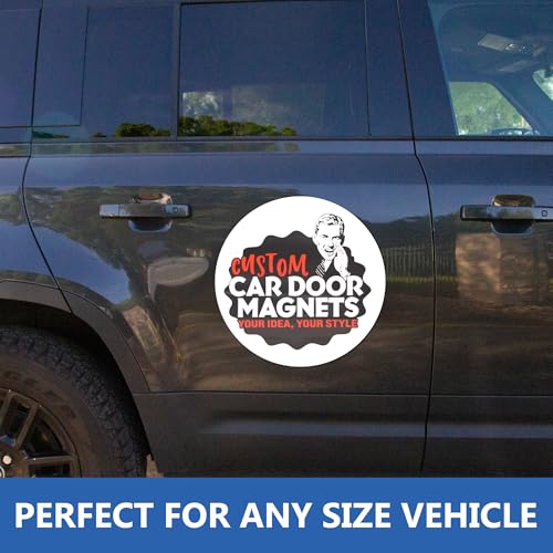 Custom Car Magnet Signs for Advertising and Promotion (18" Round)