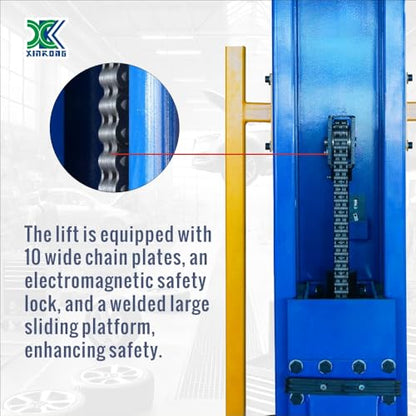 Mobile Car Lifts 6200 lb Capacity Single Post Lift 6200 220V (Model: 6200-220V)
