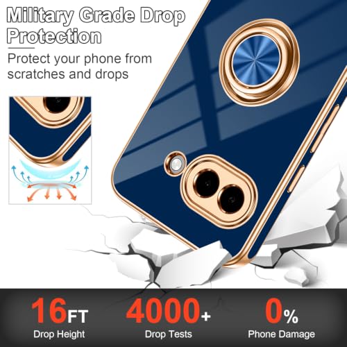 for Google Pixel 9A Case with Ring Stand Blue (Blue / 6.3'' Pixel 9A)