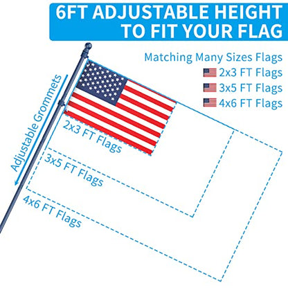 Flag Pole Upgraded Bracket (Blue)