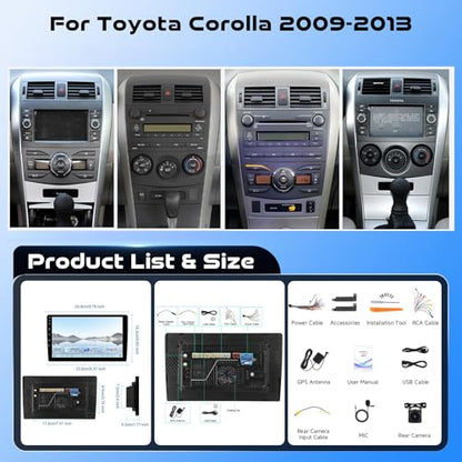 8 Core 4G+64G Car Stereo Radio for Toyota Corolla 2009