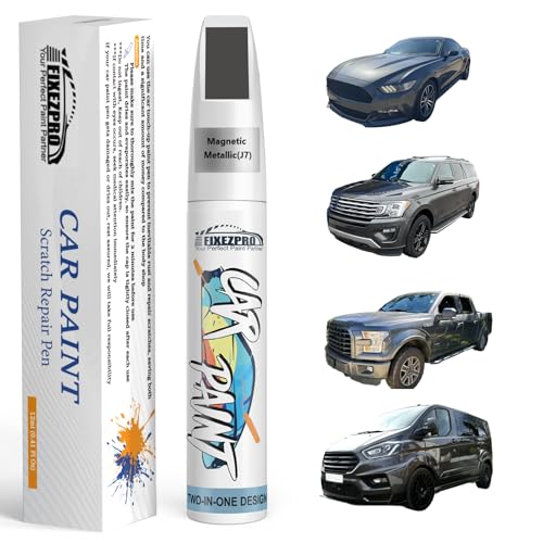 J7 Magnetic Metallic Touch Up Paint for Ford Color Exact Match (Magnetic Metallic(J7))