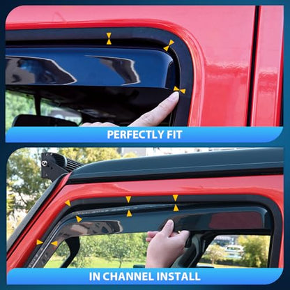 in Channel Rain Guards for Chevy Blazer 2019 (Chevy Blazer 2019-2026)