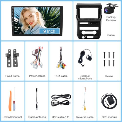 Car Radio Stereo for Ford F150 2009 (4GB RAM 64GB ROM With Camera)