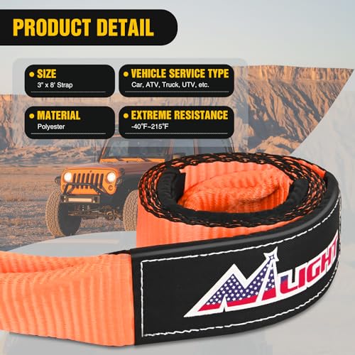 3" x 8' Tree Saver Tow Strap Lab Tested 31 (3in x 8ft Tow Strap / Straps)