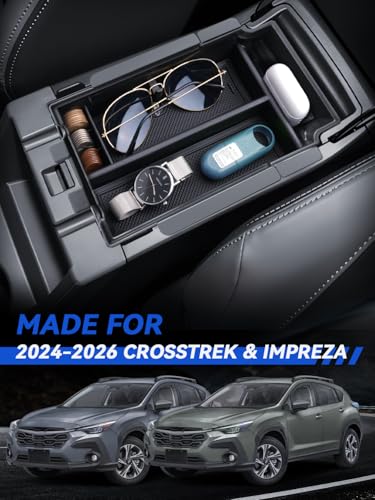 for 2026 Crosstrek Center Console Organizer Double (for 2024-2026 Crosstrek & Impreza)