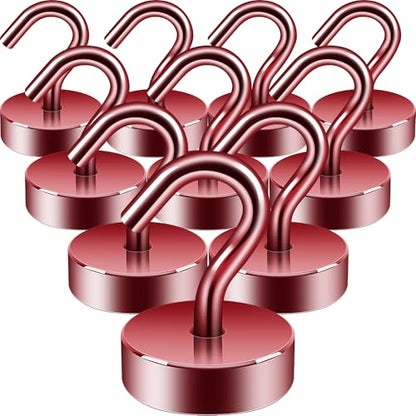 Magnetic Hooks Steel Tube Design for Cruise (Red / 40lb Magnetic Hooks)