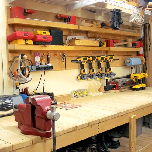 Wall Mounted Power Tool Organizer Holder (Power Tool Holder 2 Pack)